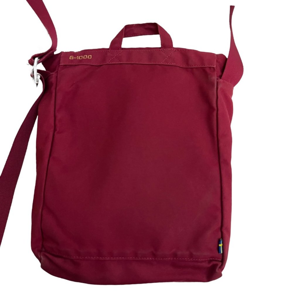 Fjallraven G-1000 FOLDSACK NO 3 Bag Red Crossbody Messenger Bag - Picture 4 of 13